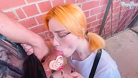 Deep Sucking And Fucking Instead Of Lessons