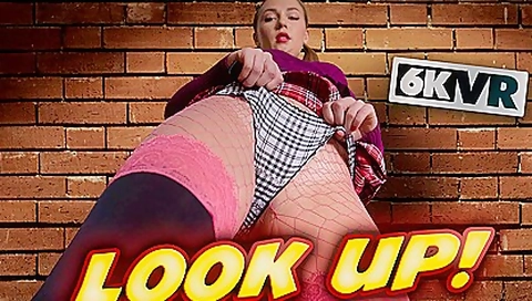 Look Up! - Panty Close Up Fetish Stockings Babe - Jenny Wild
