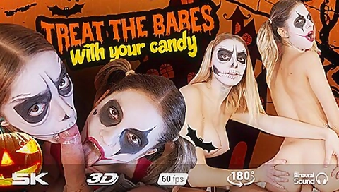 Rebecca Volpetti And Paola Hard In Trick Or Treat