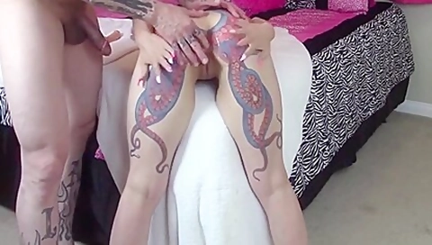 Inked Hottie Anal Sex